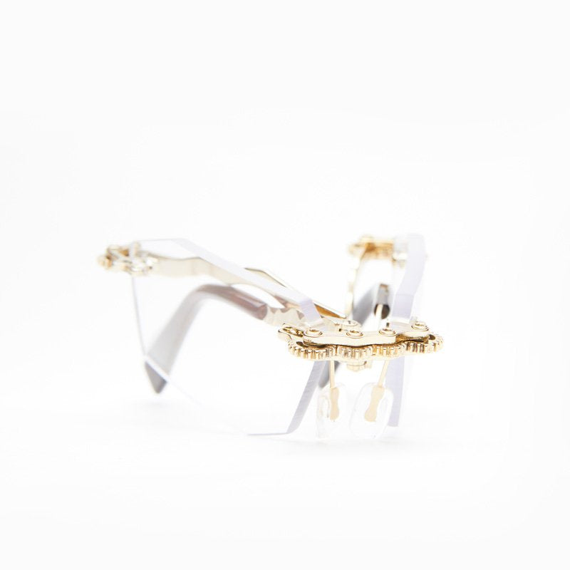 KUBORAUM Maske H40 Gold eyeglasses, detail