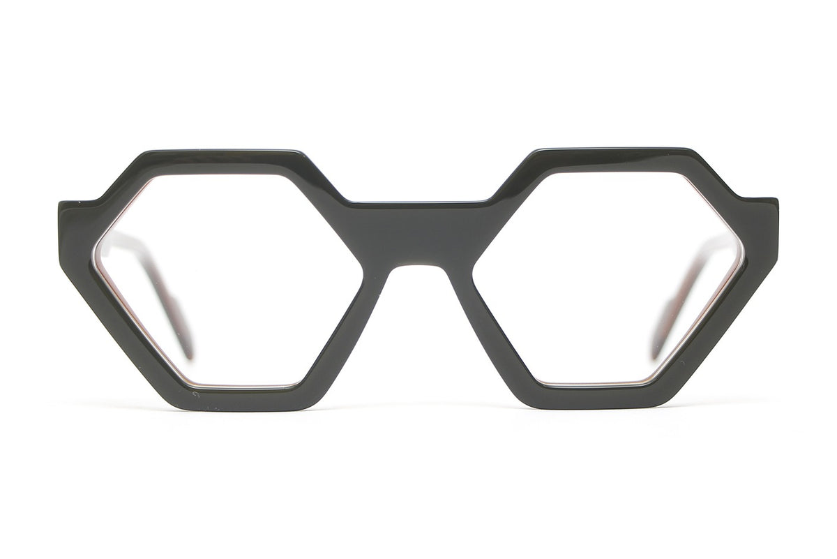 Henau Hector Matte Grey eyeglasses, front view