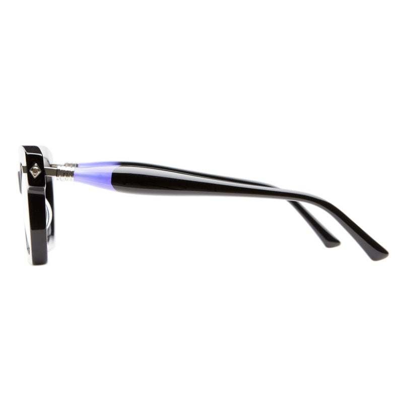 KUBORAUM Maske J5 Black Shine eyeglasses, angled view