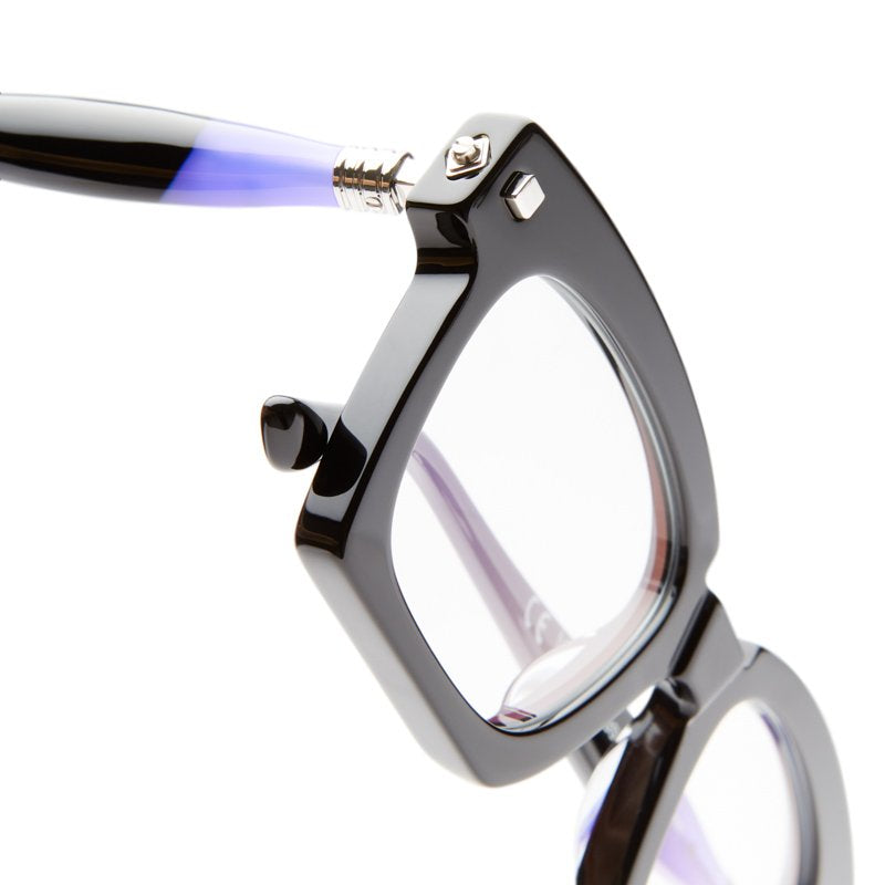 KUBORAUM Maske J5 Black Shine eyeglasses, side view
