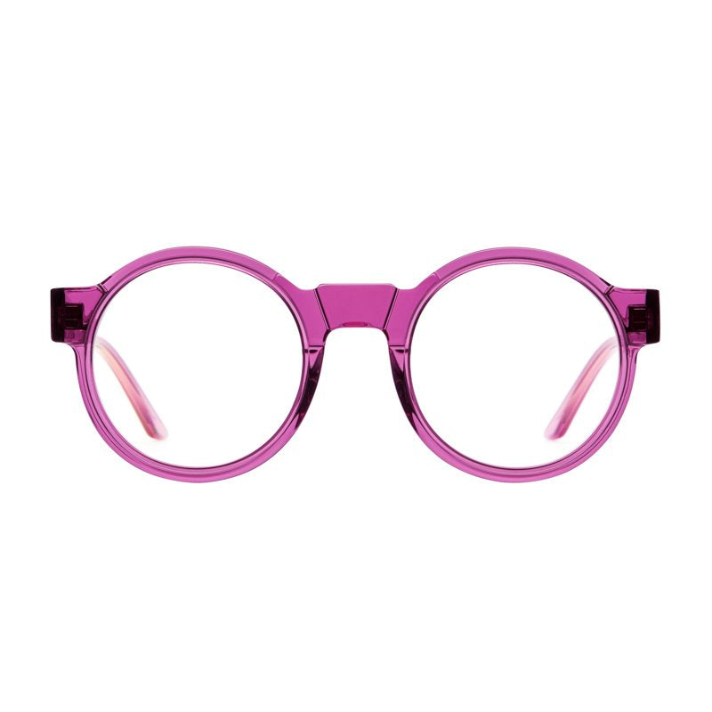 KUBORAUM Maske K10 Plum eyeglasses, front view