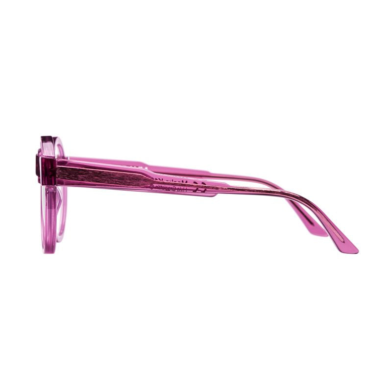 KUBORAUM Maske K10 Plum eyeglasses, angled view