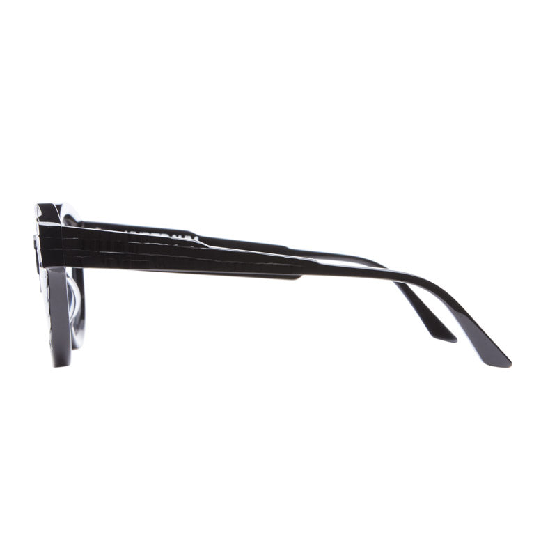 KUBORAUM Maske K27 Black Shine eyeglasses, angled view