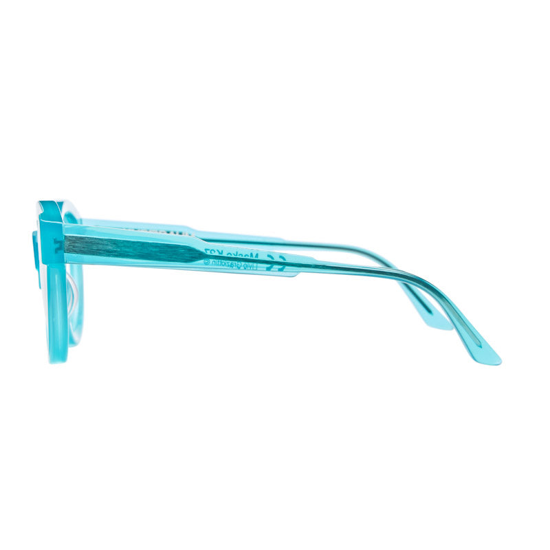 KUBORAUM Maske K27 Light Blue eyeglasses, angled view