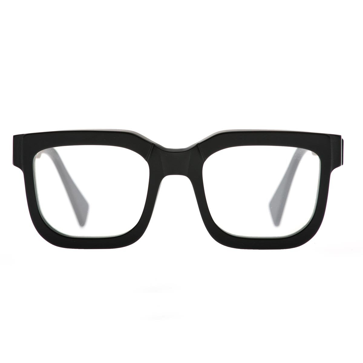 KUBORAUM Maske K4 Black Matt eyeglasses, front view