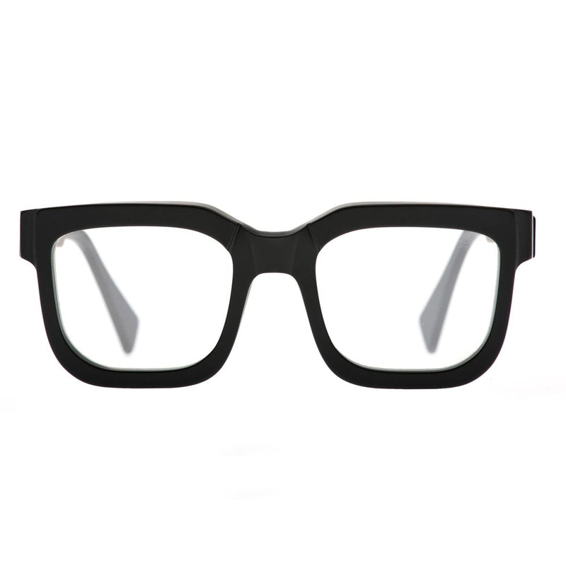 KUBORAUM Maske K4 Black Matt eyeglasses, front view