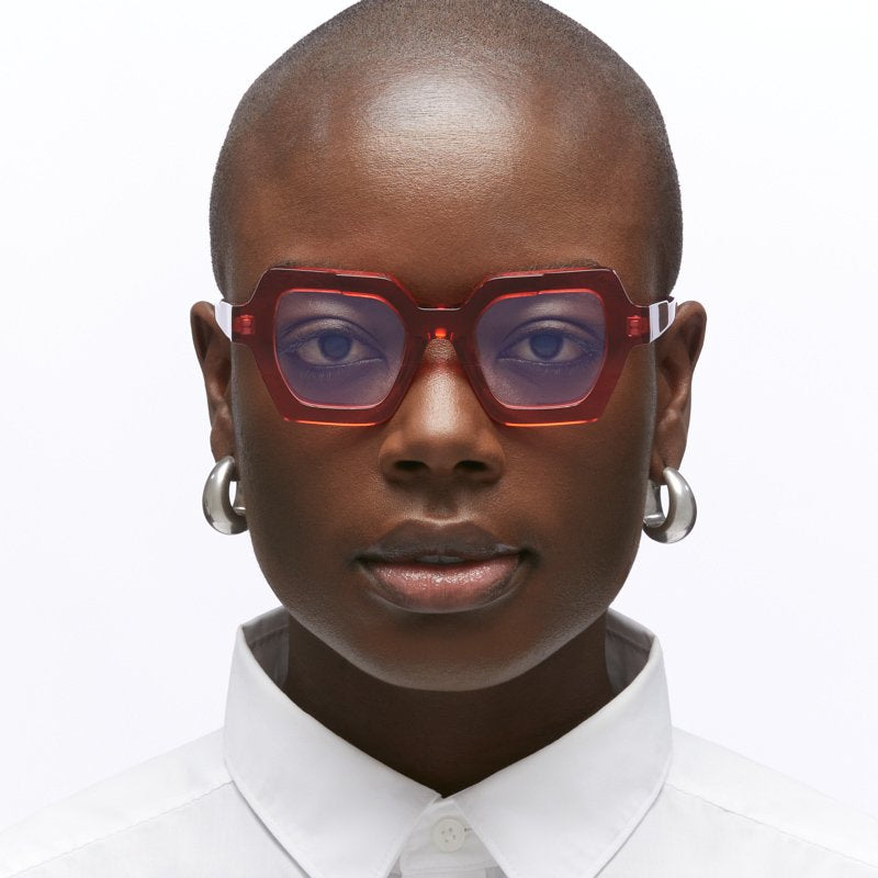 KUBORAUM Maske K41 Pomegranate eyeglasses, temple detail