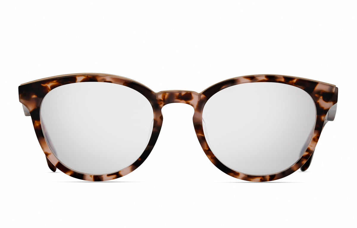 DITA Khaysun Blossom Tortoise / White Gold eyeglasses, front view