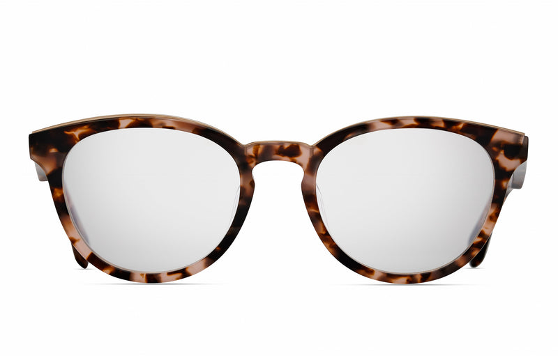 DITA Khaysun Blossom Tortoise / White Gold eyeglasses, front view