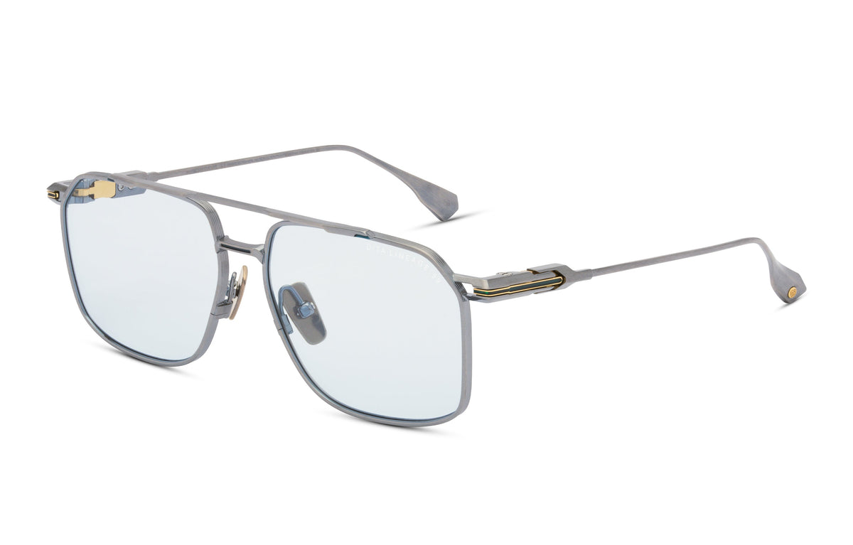 DITA Lineage.99 Antique Silver / White Gold eyeglasses, angled view