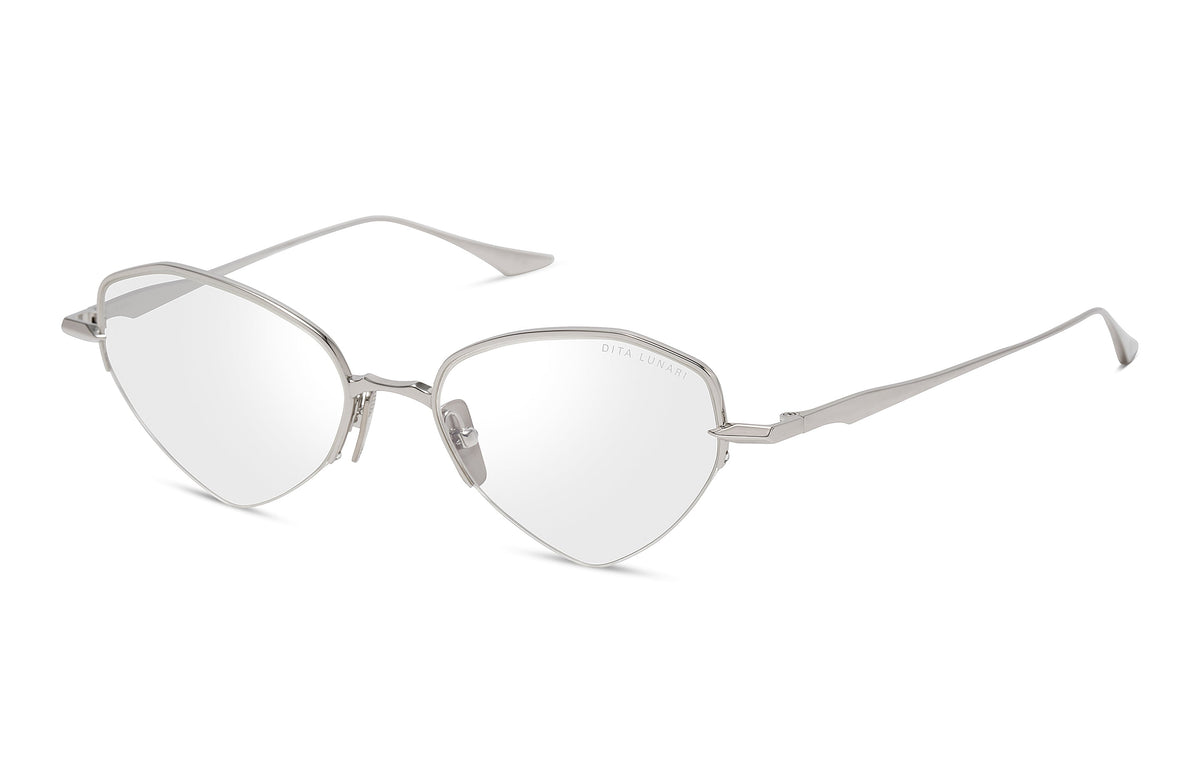 DITA Lunari Silver eyeglasses, angled view