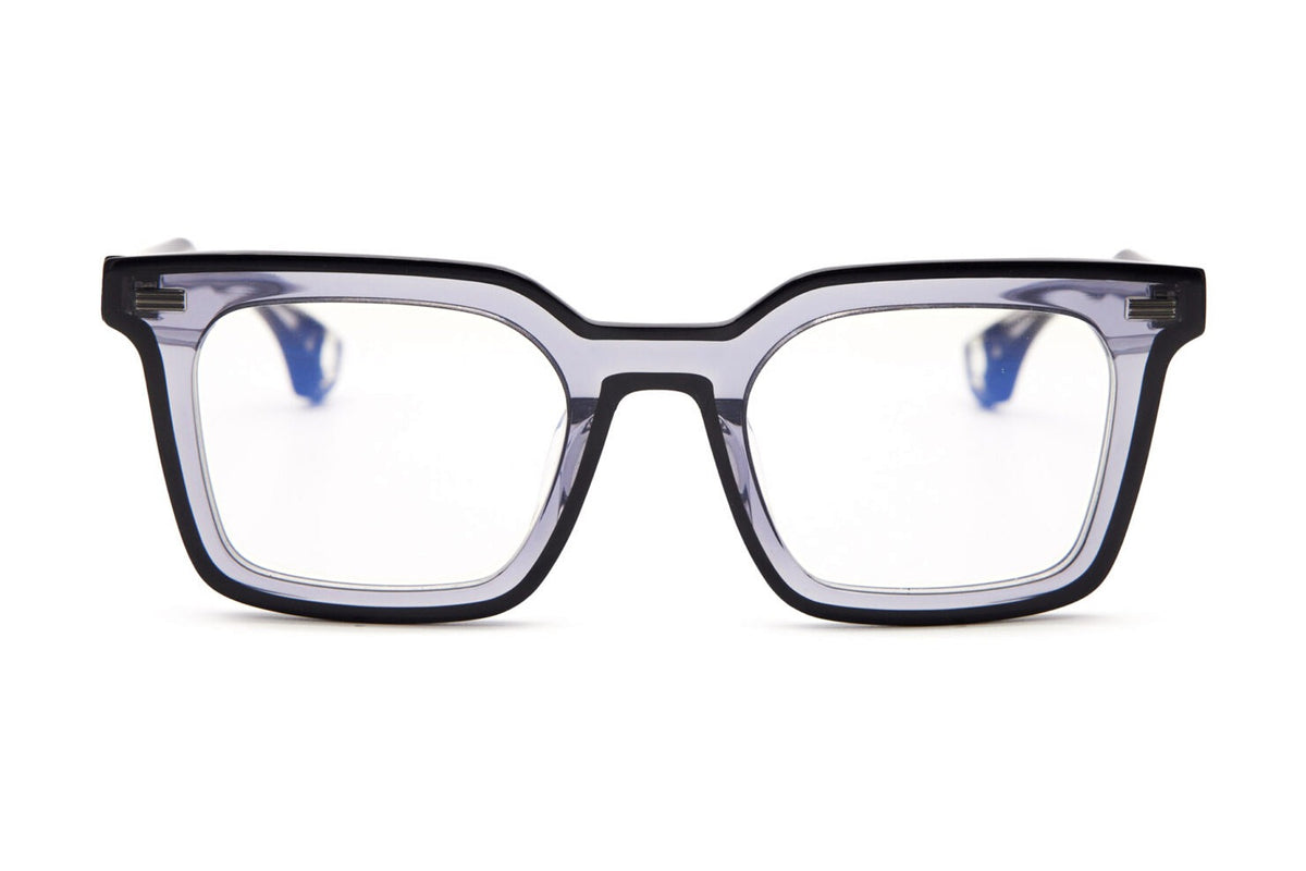 Blake Kuwahara Nichols Blue Grey eyeglasses, front view