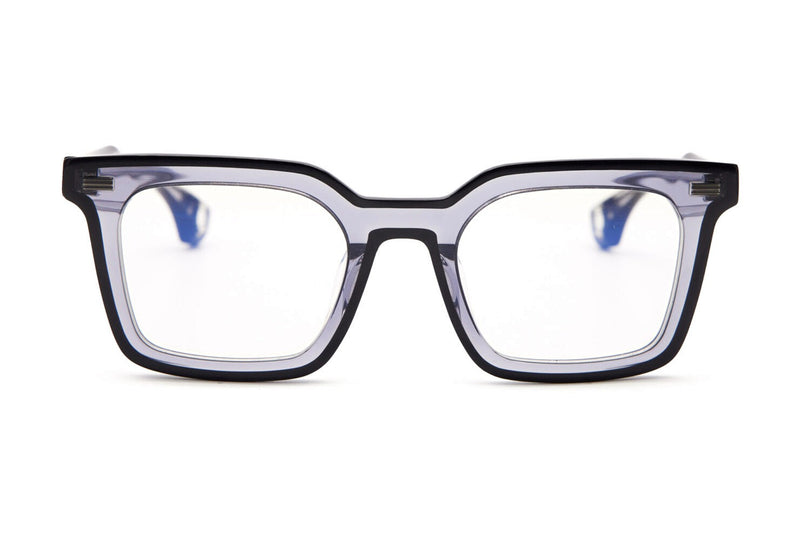 Blake Kuwahara Nichols Blue Grey eyeglasses, front view
