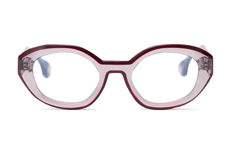 Blake Kuwahara Nivola Violet eyeglasses, front view