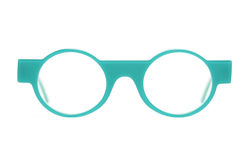Henau Odorono Turquoise eyeglasses, front view