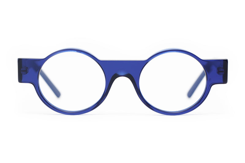 Henau Odorono Cobalt Blue eyeglasses, front view