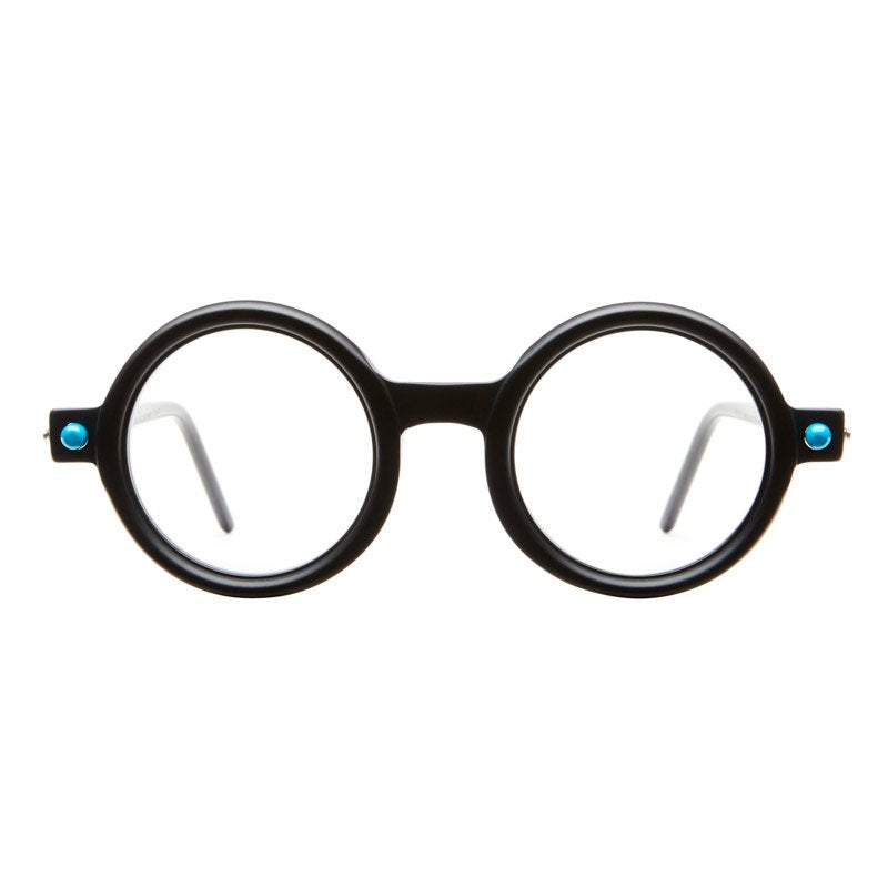 KUBORAUM Maske P1 Black Matt eyeglasses, front view