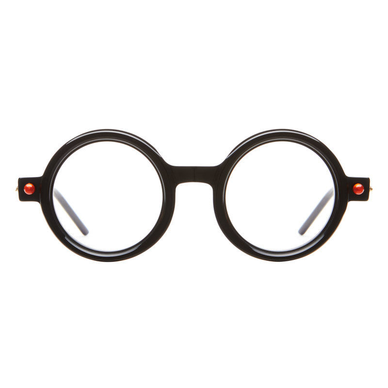 KUBORAUM Maske P1 Black Shine eyeglasses, front view