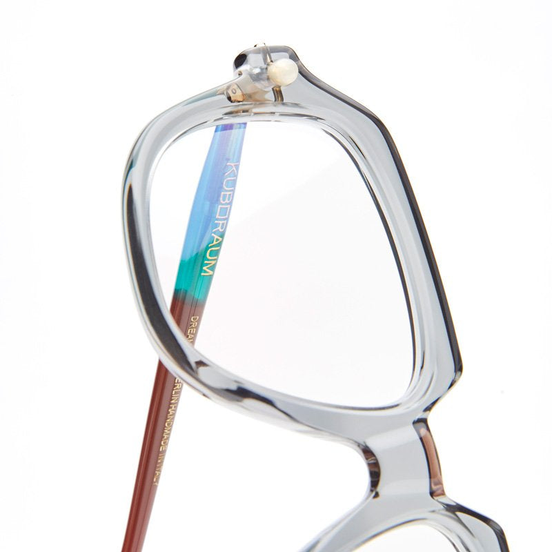 KUBORAUM Maske P13 Light Grey eyeglasses, side view