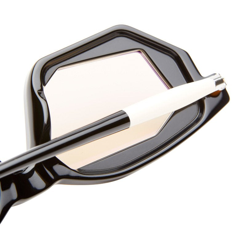 KUBORAUM Maske P14 Black Shine eyeglasses, side view