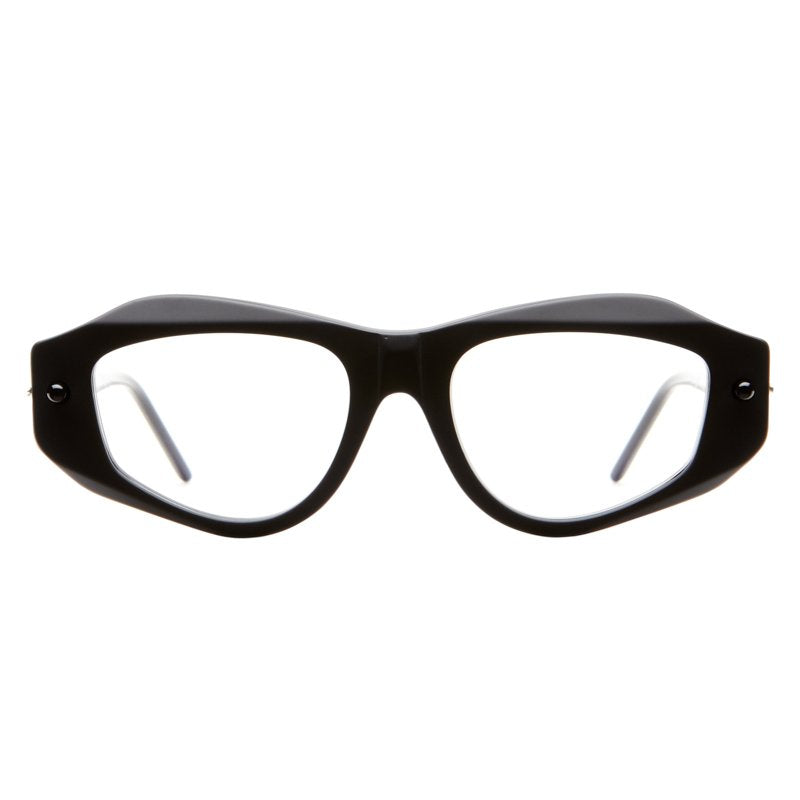 KUBORAUM Maske P15 Black Matt eyeglasses, front view