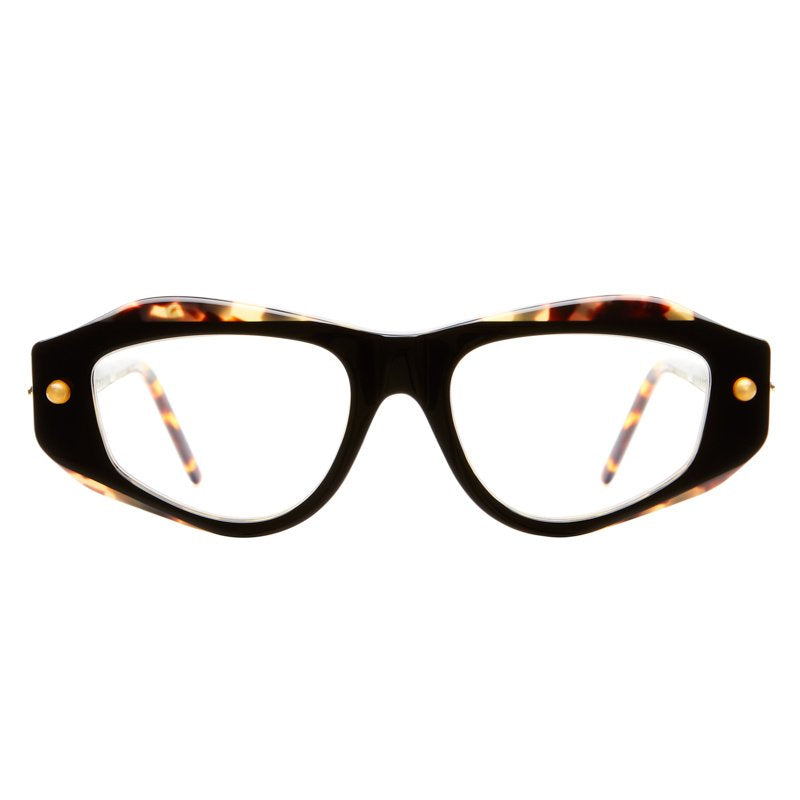 KUBORAUM Maske P15 Havana Black Shine eyeglasses, front view