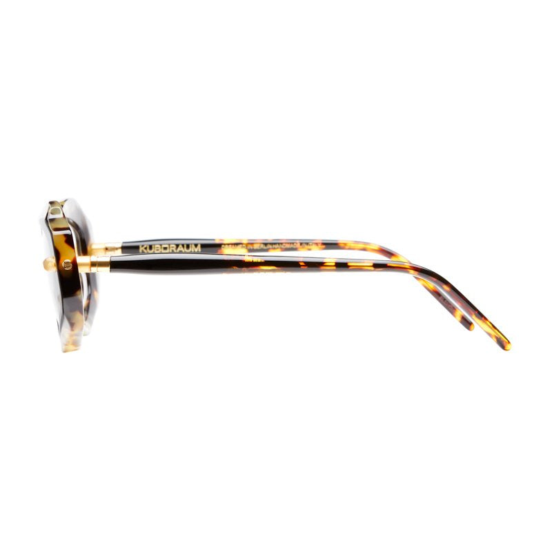 KUBORAUM Maske P15 Havana Black Shine eyeglasses, angled view