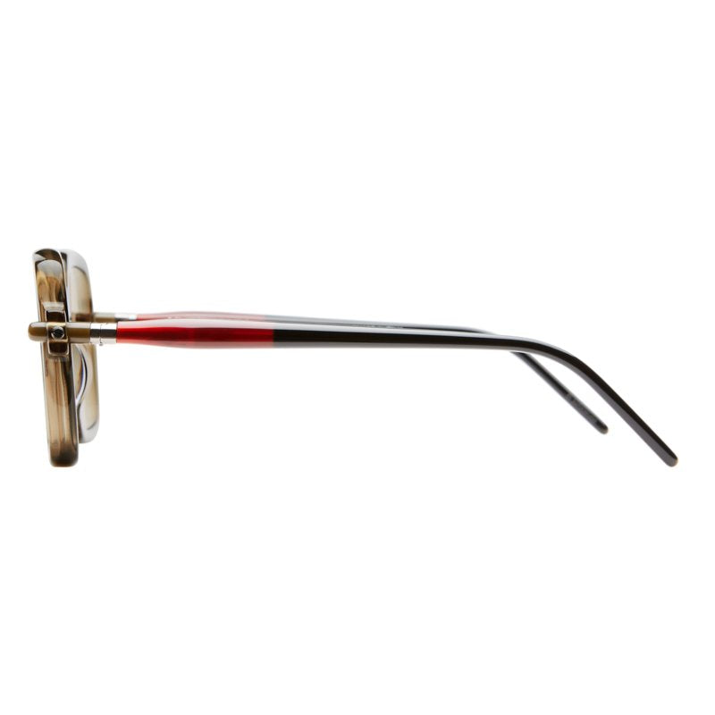 KUBORAUM Maske P21 Olive sunglasses, angled view