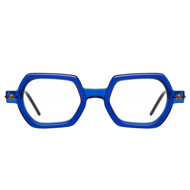 KUBORAUM Maske P3 Blue eyeglasses, front view