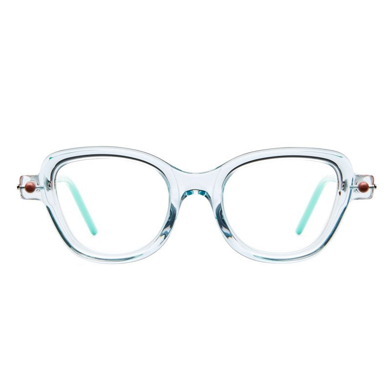 KUBORAUM Maske P5 Light Blue eyeglasses, front view
