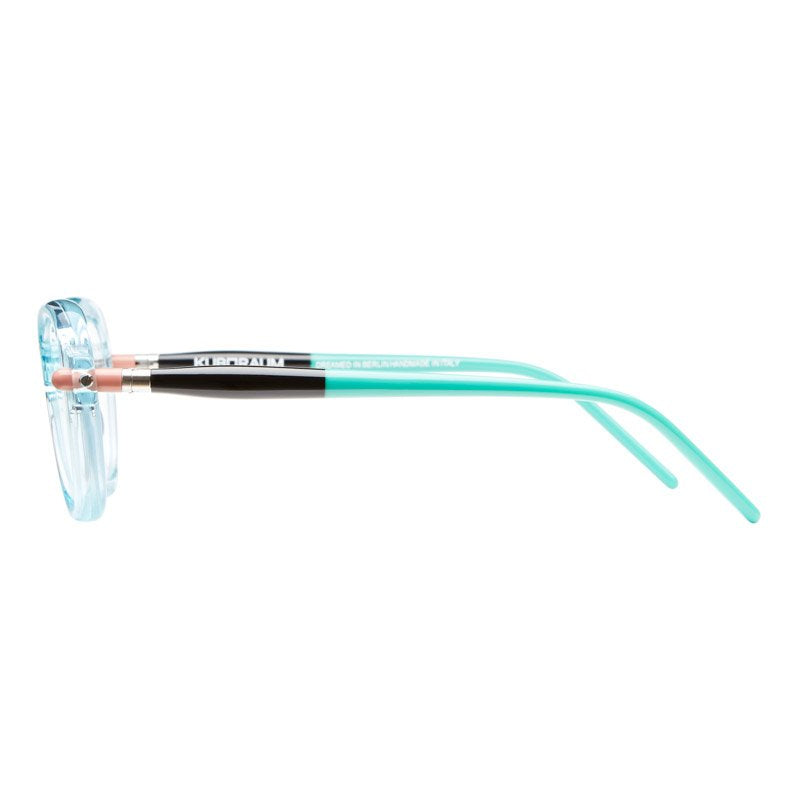 KUBORAUM Maske P5 Light Blue eyeglasses, angled view