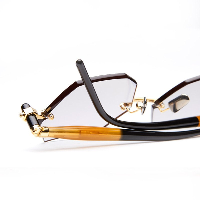 KUBORAUM Maske P53 Gold eyeglasses, side view
