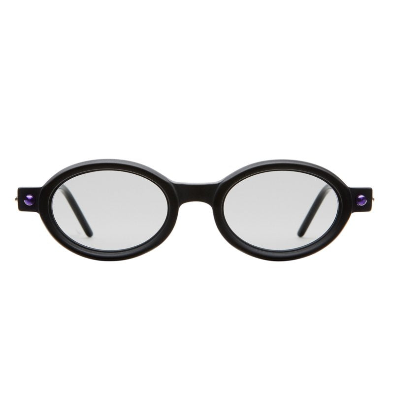 KUBORAUM Maske P6 Black Matt eyeglasses, front view