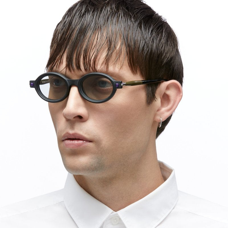 KUBORAUM Maske P6 Black Matt eyeglasses, worn