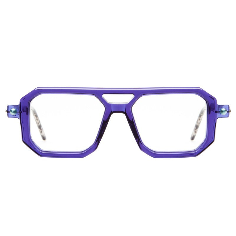 KUBORAUM Maske P8 Blue eyeglasses, front view