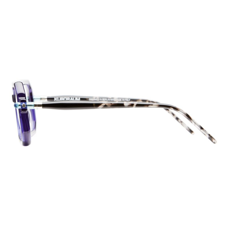 KUBORAUM Maske P8 Blue eyeglasses, angled view