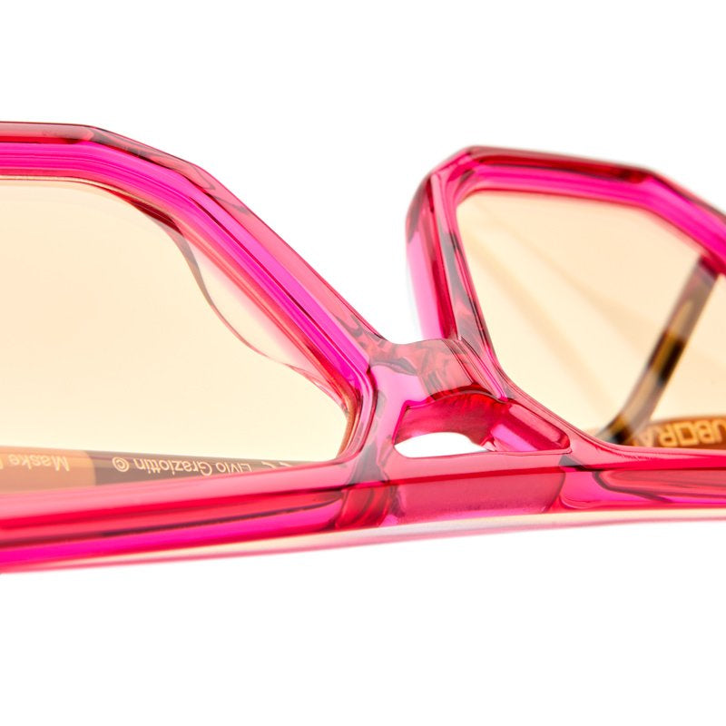 KUBORAUM Maske P8 Magenta sunglasses, temple detail