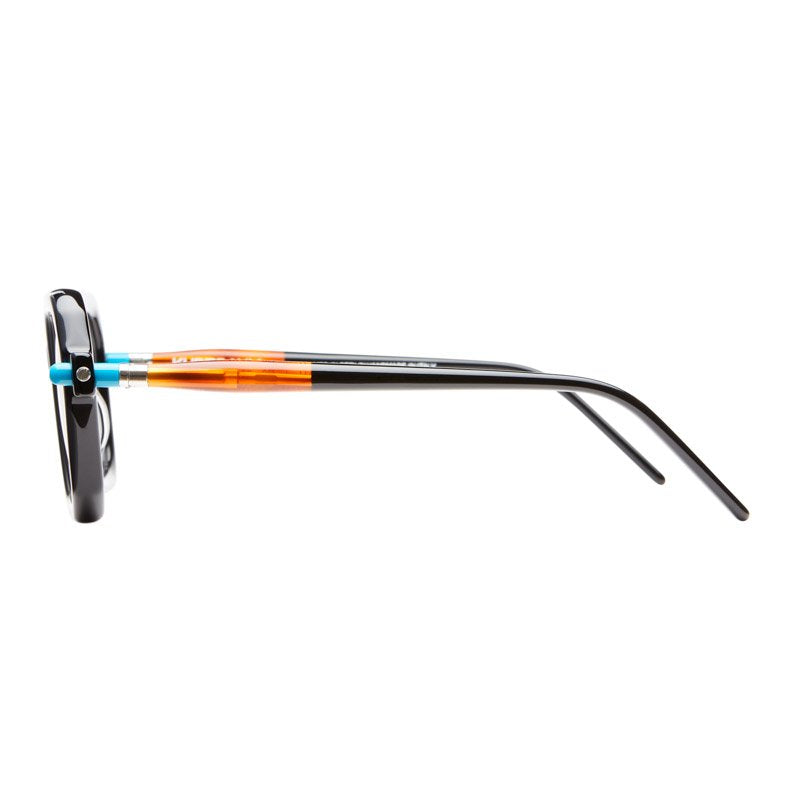 KUBORAUM Maske P9 Black Shine Havana eyeglasses, angled view