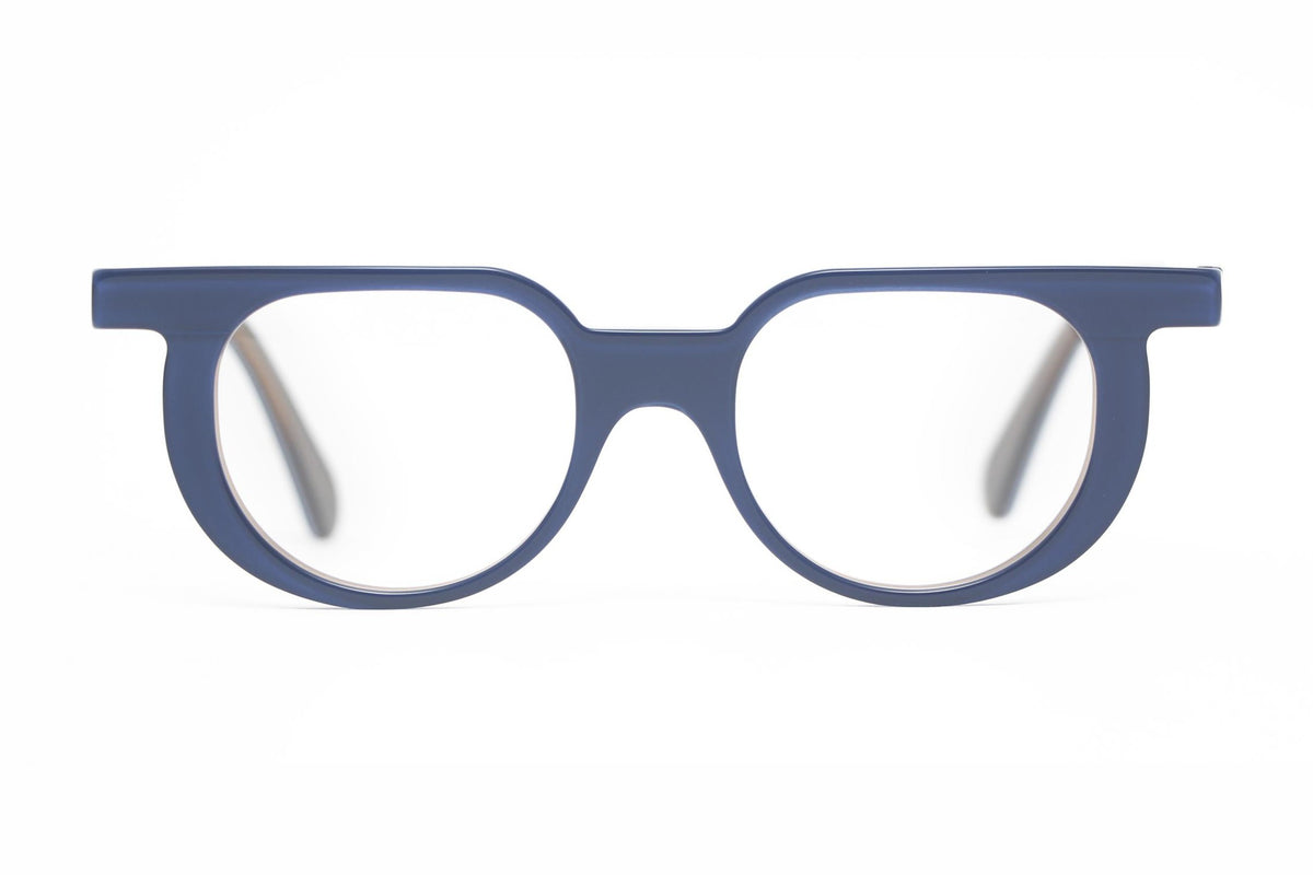 Henau Triton Slate Blue eyeglasses, front view