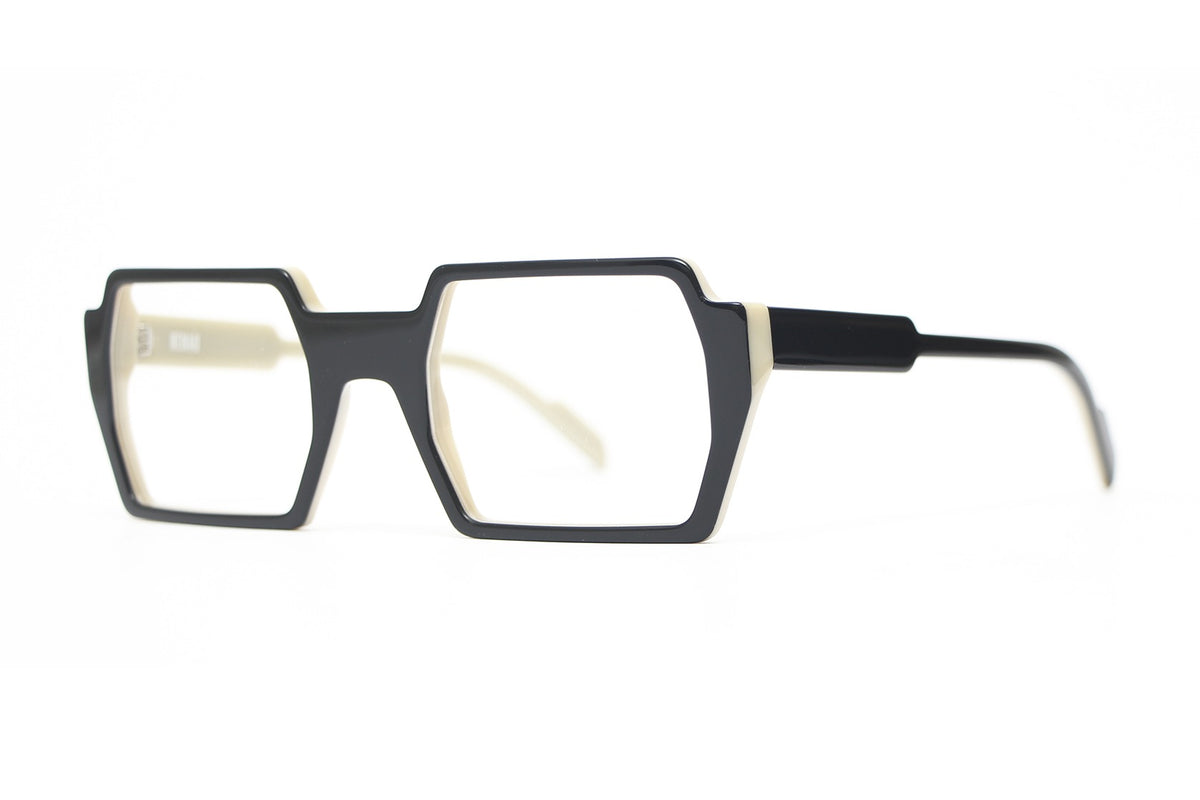 Henau Victor Charcoal eyeglasses, angled view