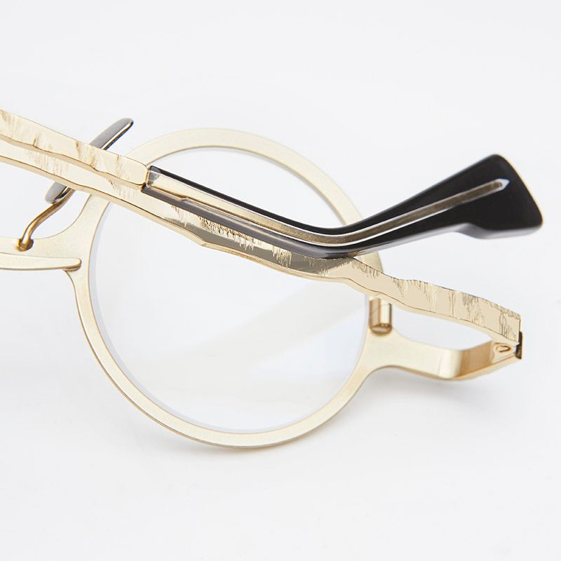 KUBORAUM Maske Z17 Gold eyeglasses, side view