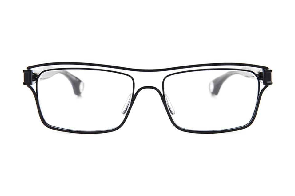 Blake Kuwahara Fowler Black eyeglasses, front view