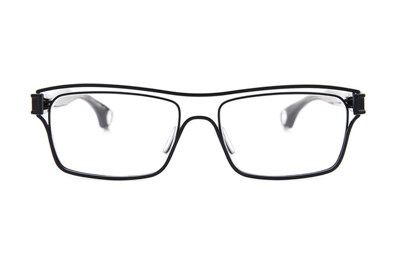 Blake Kuwahara Fowler Black eyeglasses, front view