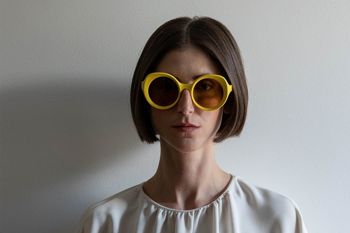 LAPIMA Carlota Yellow sunglasses, worn
