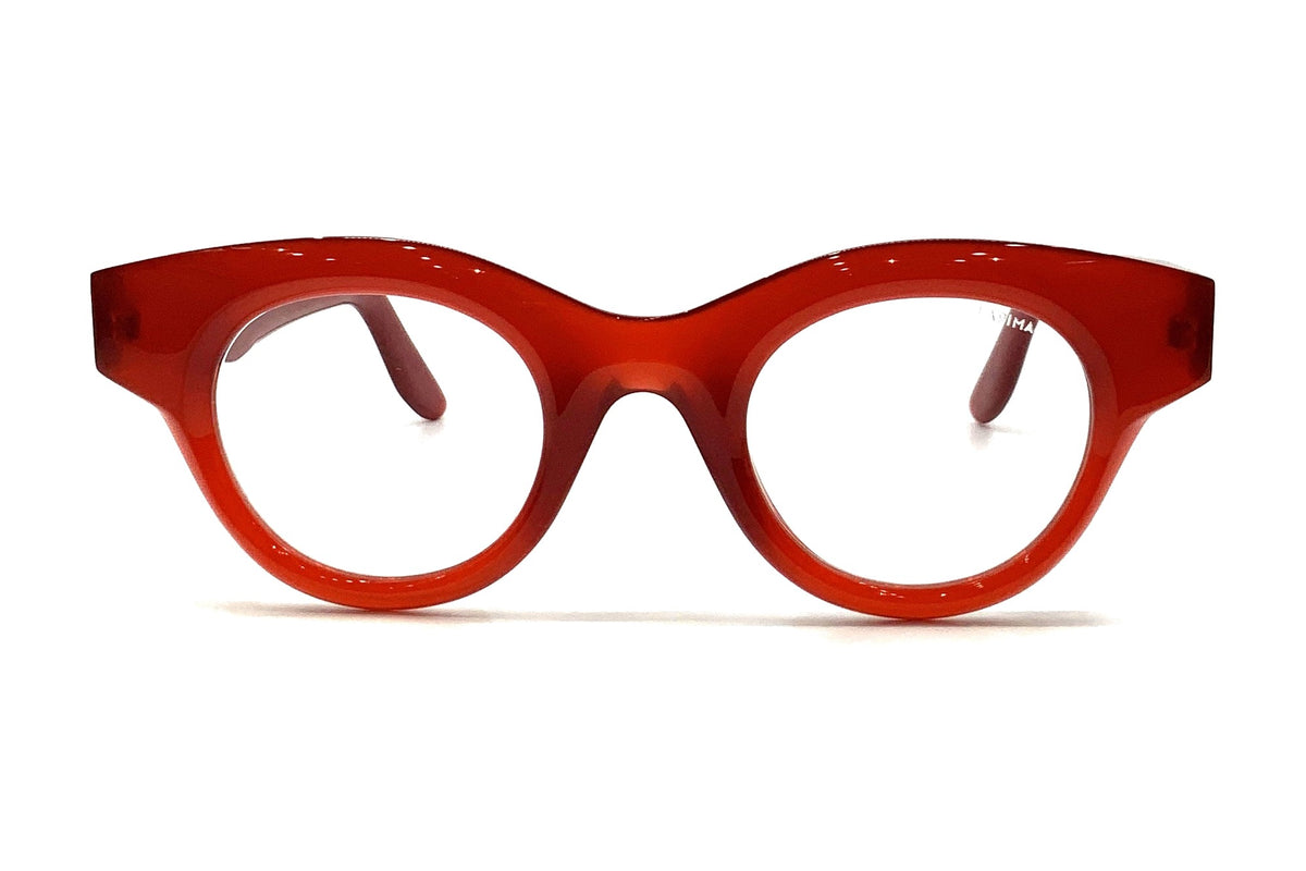 LAPIMA Guga Petit Red eyeglasses, front view, temples open