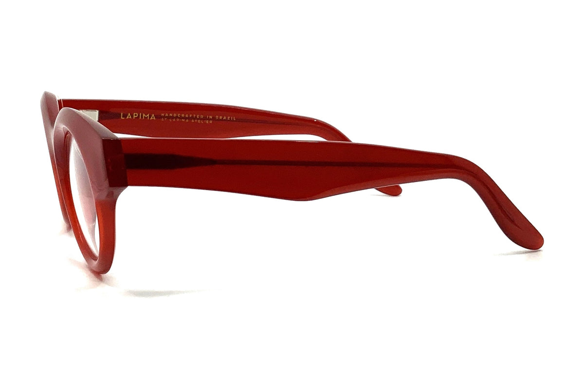 LAPIMA Guga Petit Red eyeglasses, side view