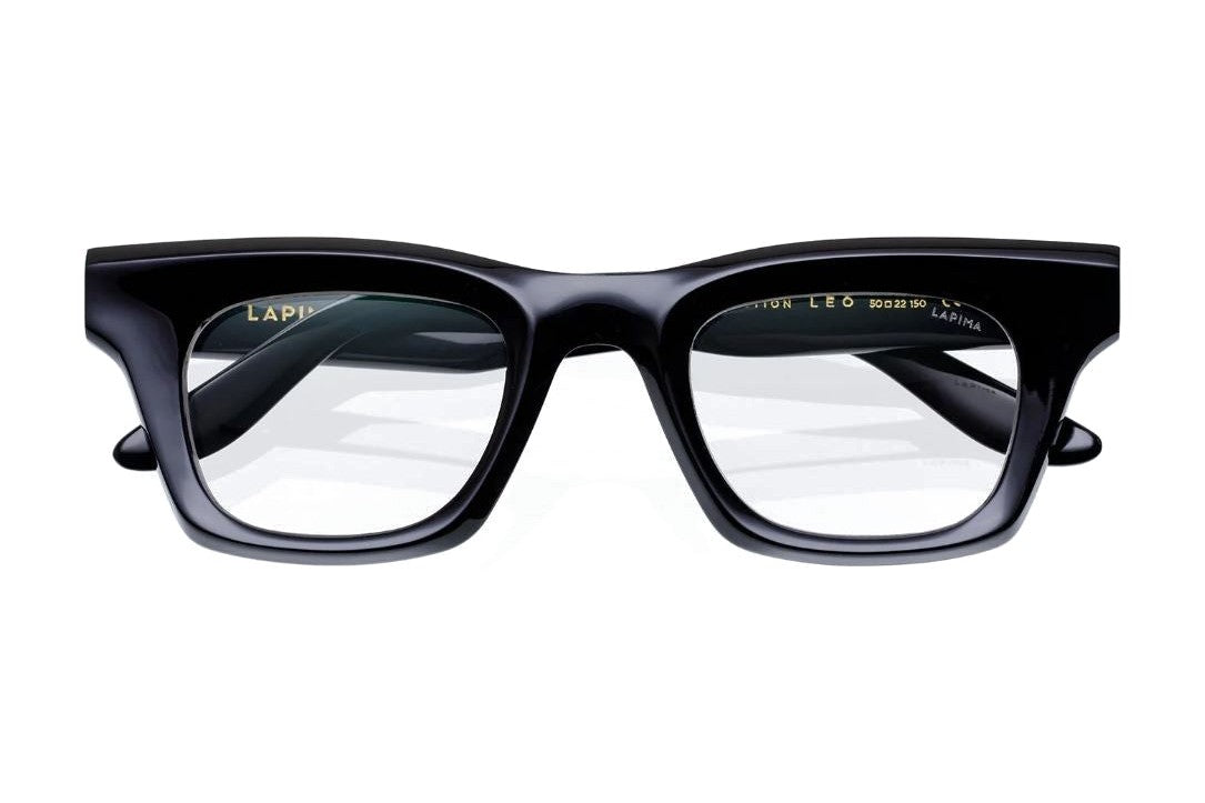 LAPIMA Leo Black eyeglasses, front view