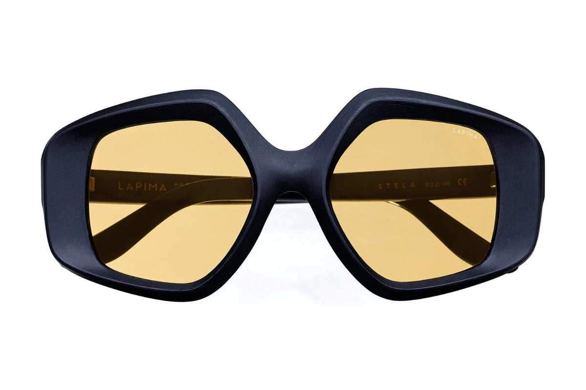 LAPIMA Stella Black Vintage sunglasses, front view