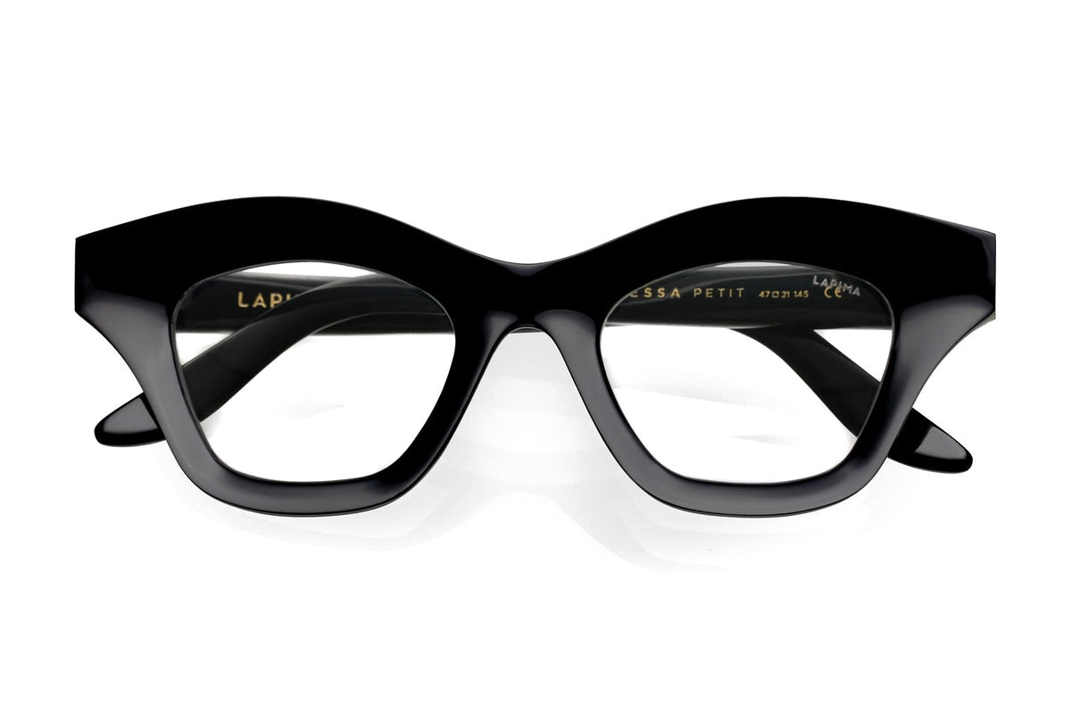 LAPIMA Tessa Petit Black eyeglasses, front view