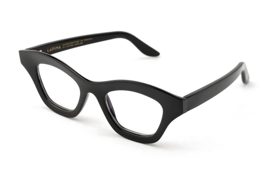 LAPIMA Tessa Petit Black eyeglasses, angled view